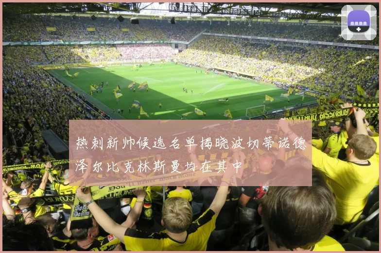 热刺新帅候选名单揭晓波切蒂诺德泽尔比克林斯曼均在其中